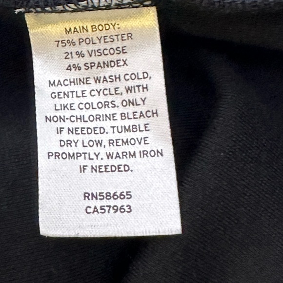 NWOT Open Edit Black Scoop Neck Midi Dress, Size M - Picture 5 of 6